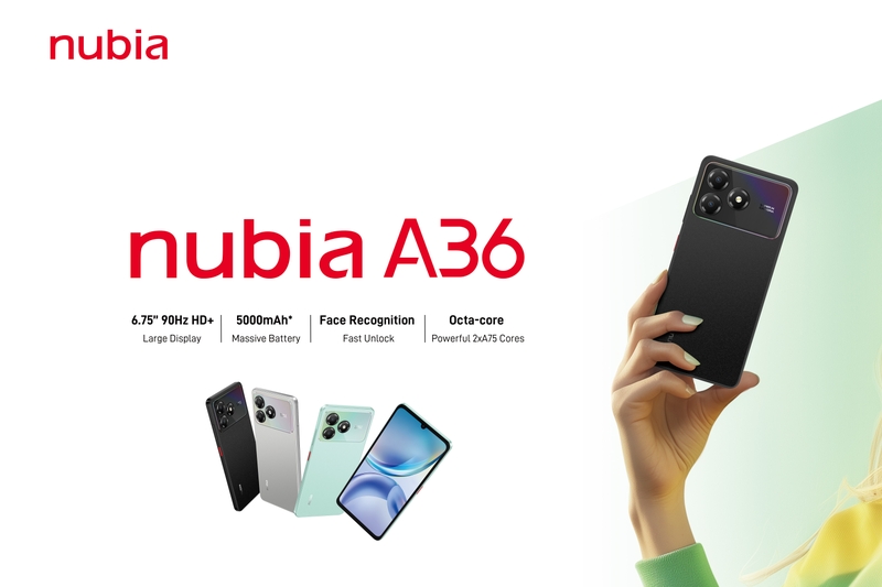 Nubia A36 sở hữu thiết kế thanh lịch và cá tính
