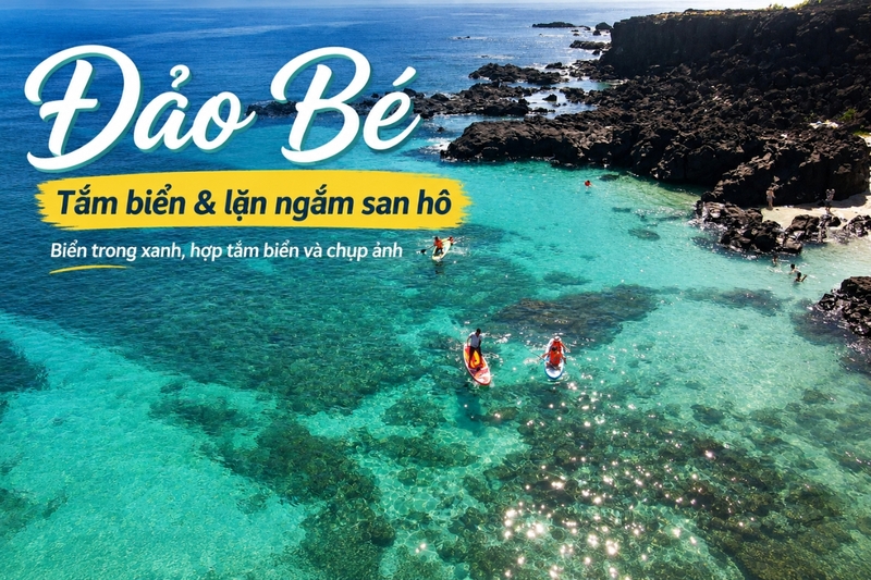 Tắm biển và lặn ngắm san hô ở Đảo Bé