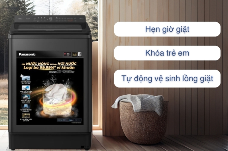 Máy giặt Panasonic Inverter 12.5 kg NA-FD125V4BV