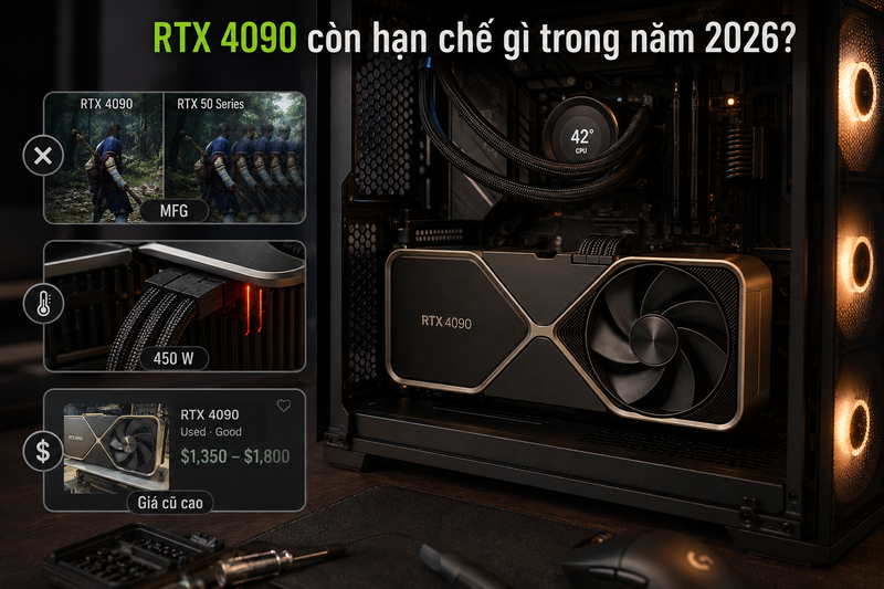 RTX 4090 còn hạn chế gì trong năm 2026