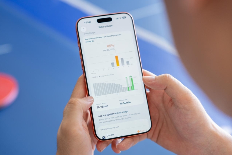 Thời lượng pin trên iPhone 17 Pro Max