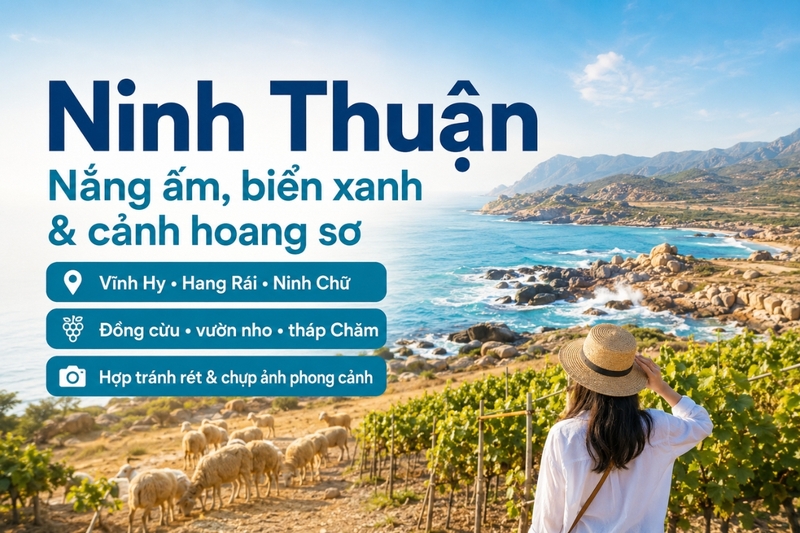 Ninh Thuận: Nắng ấm, biển xanh và cảnh hoang sơ
