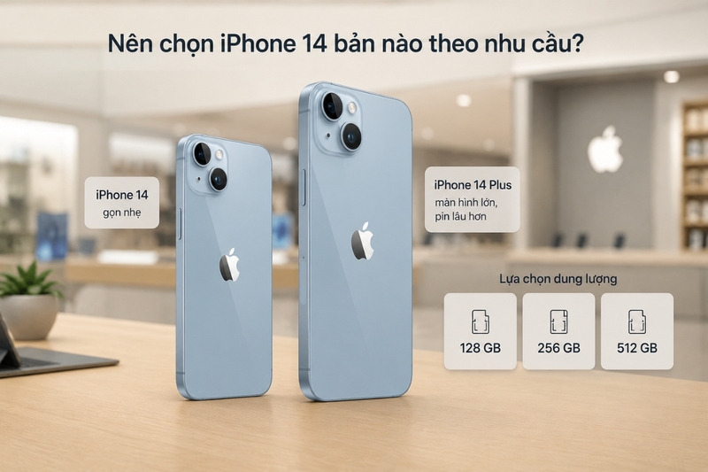 Nên chọn iPhone 14 bản nào theo nhu cầu?