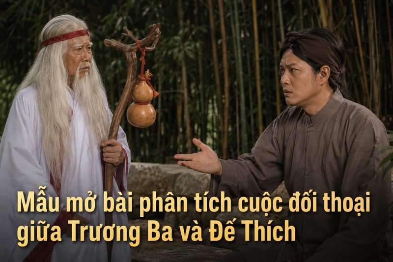 Mẫu mở bài phân tích cuộc đối thoại giữa Trương Ba và Đế Thích