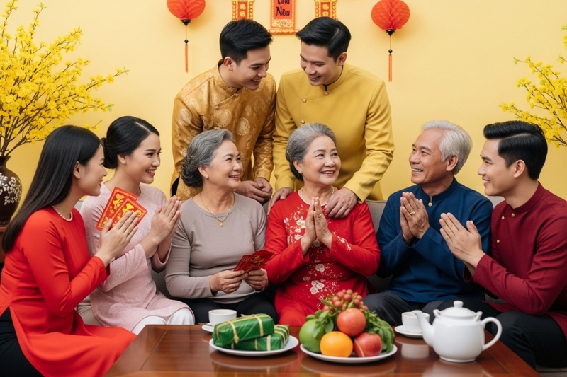 Câu chúc tấn tài tấn lộc dành cho ông bà