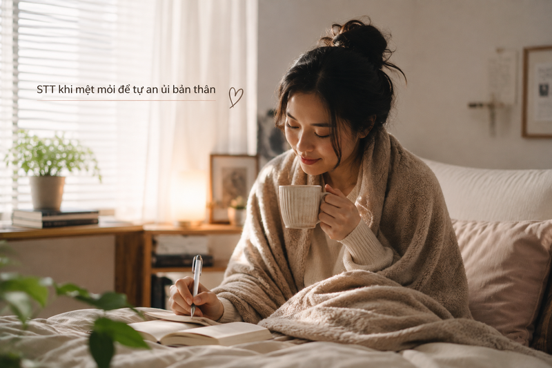 STT khi mệt mỏi để tự an ủi bản thân