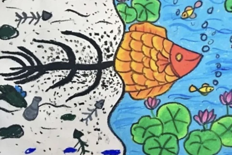 9.Tranh vẽ phòng chống xả rác bừa bãi.jpg