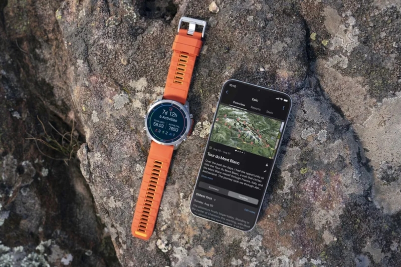 Garmin Fenix 9 Titanium 43mm AMOLED dây đeo silicon xám sương mù - 8