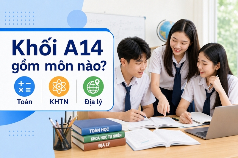Khối A14 gồm những môn nào?