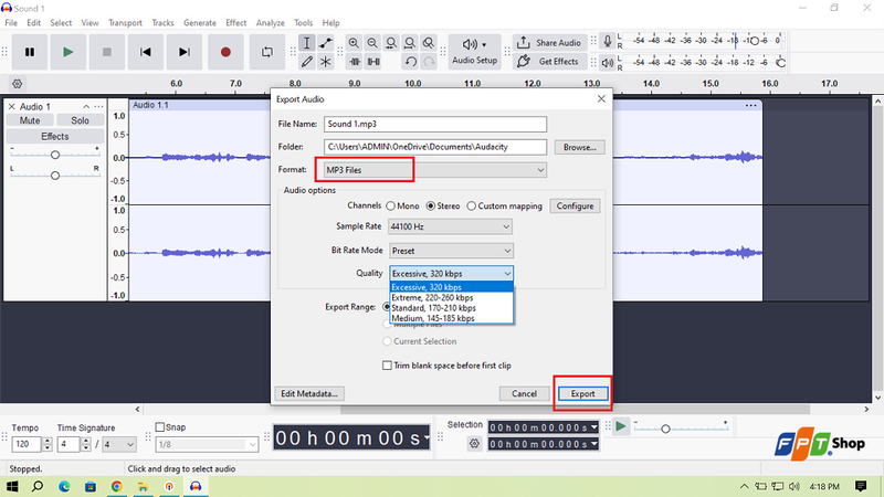 Thiết lập thông tin cho file MP3 và hoàn tất quá trình chuyển đổi