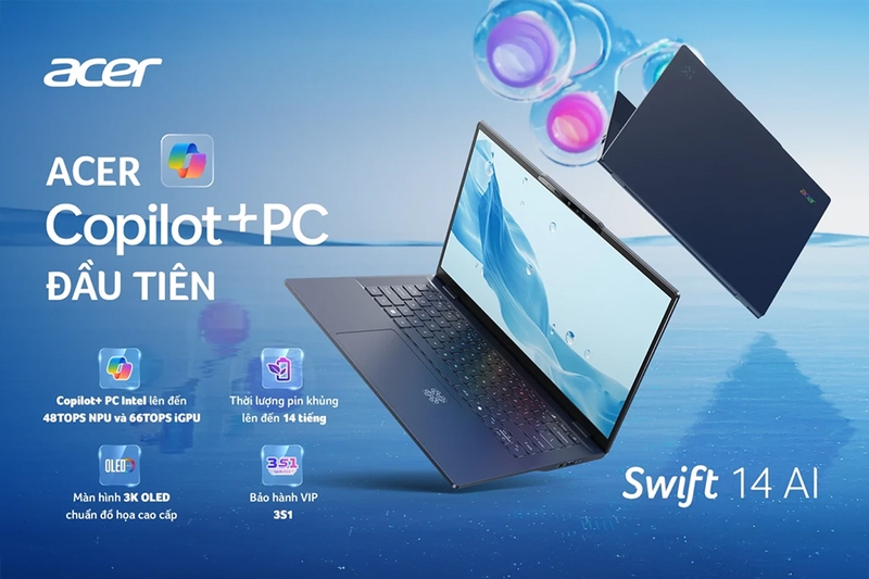 Acer Swift 14 AI SF14-51-53P9 chip Ultra Series 2