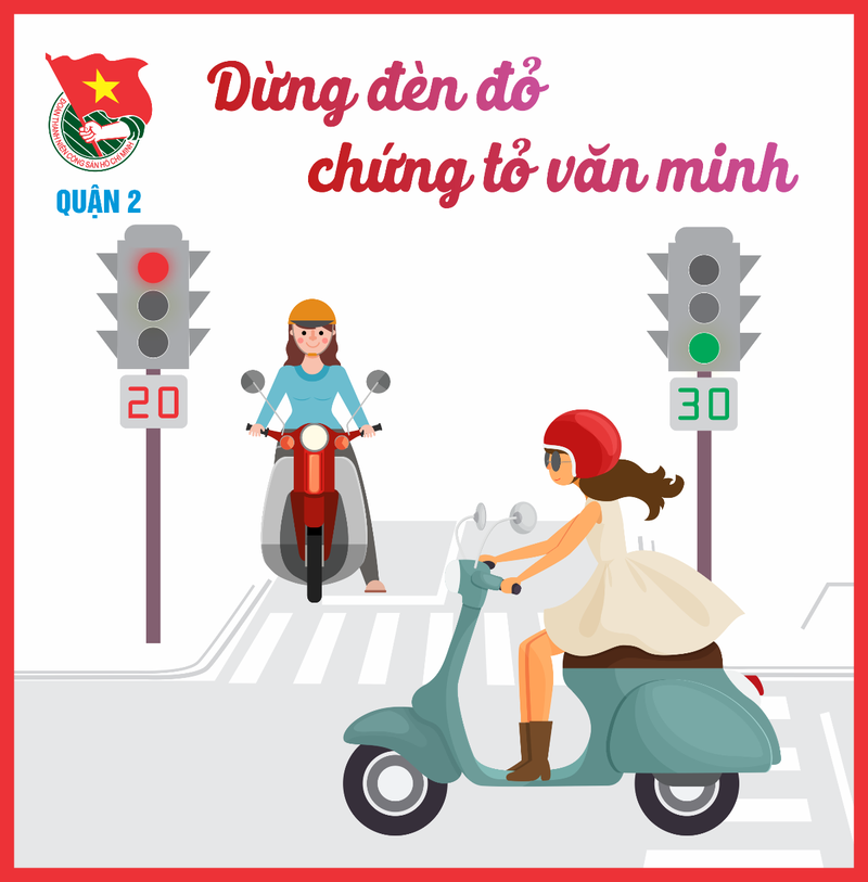 Tuân thủ theo đúng tín hiệu đèn khi tham gia giao thông