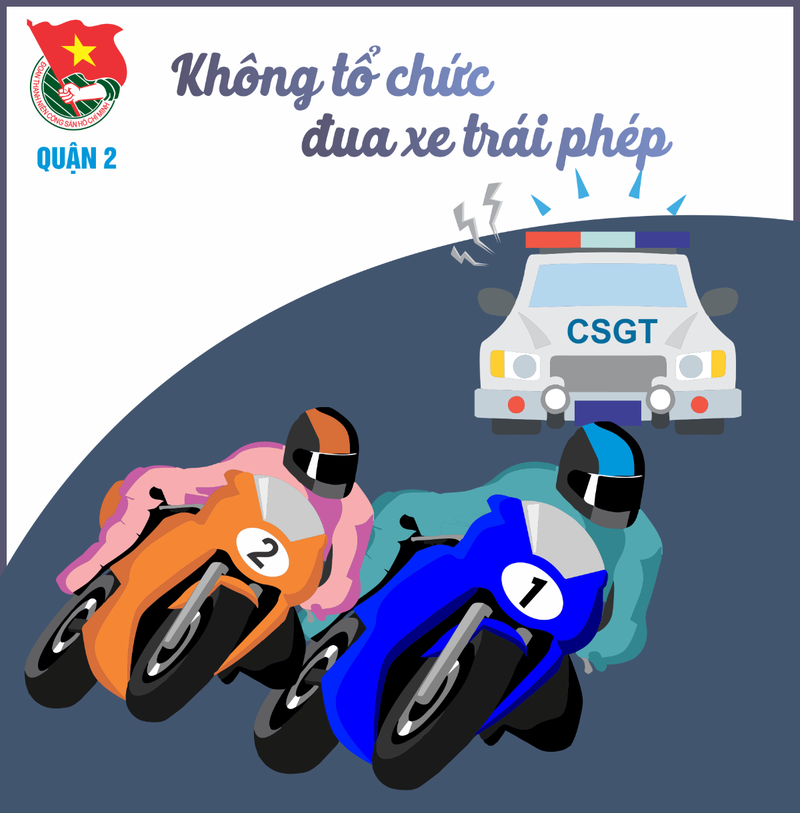 Không tổ chức đua xe trái phép