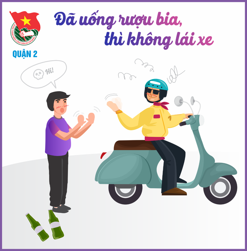 Đã uống rượu bia thì không lái xe