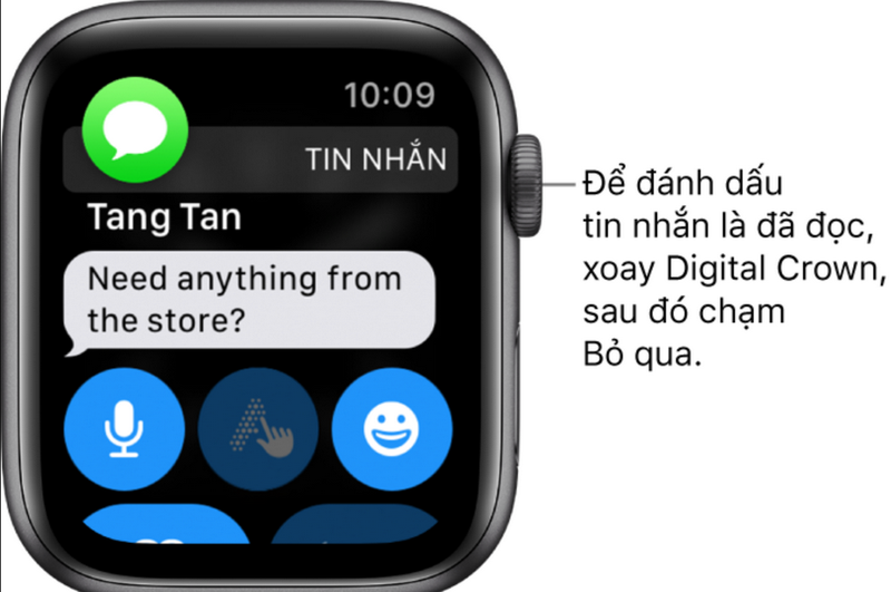 Cách trả lời tin nhắn cũng rất dễ dàng