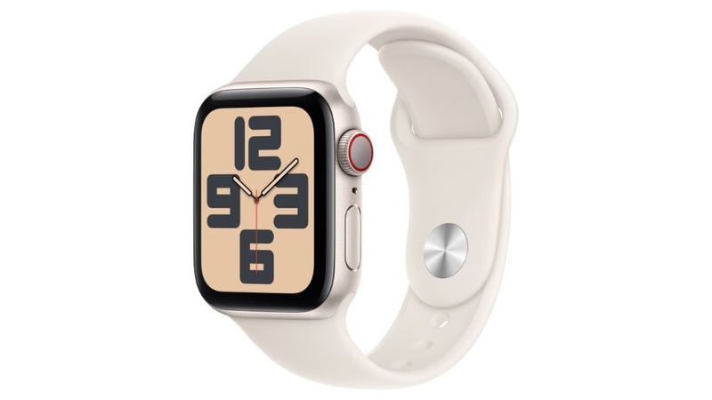 Apple Watch SE 2024 GPS + Cellular 40mm viền nhôm dây cao su S/M