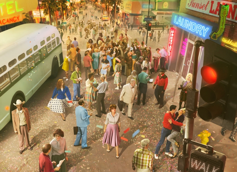 Ảnh chụp bối cảnh đám đông đậm chất điện ảnh của Alex Prager