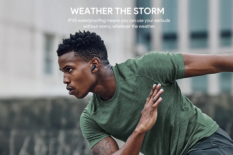 Aukey EP-M1s vẫn được trang bị khả năng kháng nước bền bỉ với tiêu chuẩn IPX4