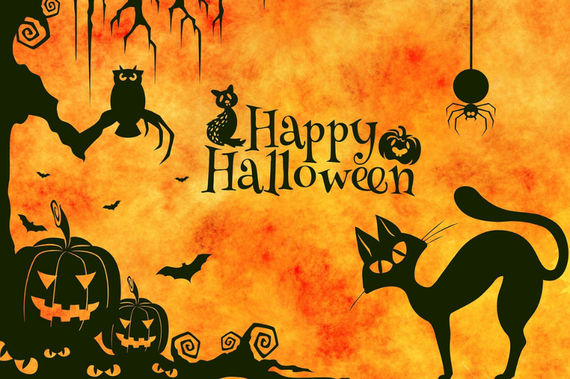 Background Halloween theo phong cách kinh dị 4