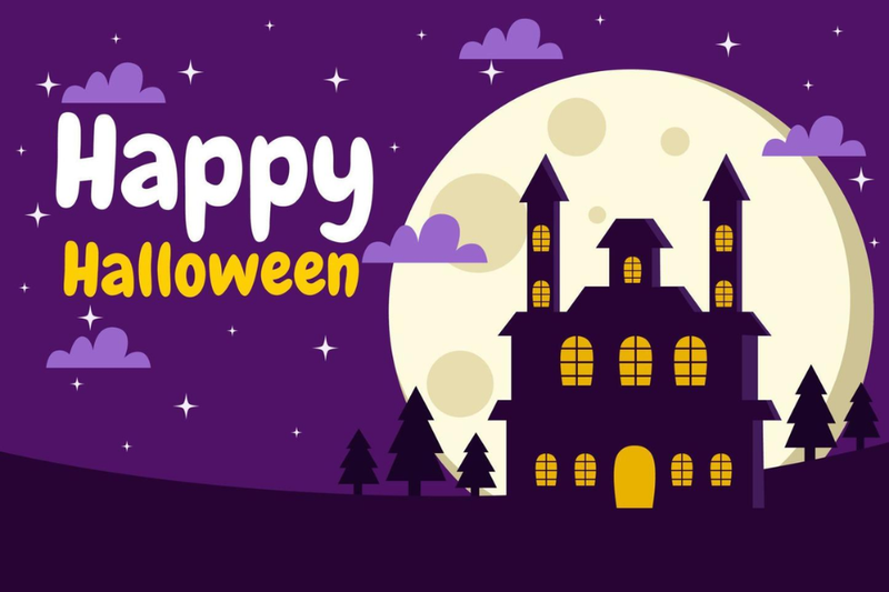Background Halloween theo phong cách kinh dị 5