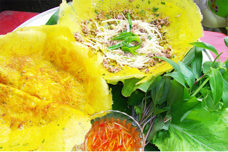 Bánh xèo ốc gạo