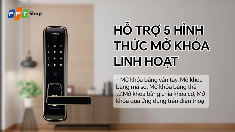 Bảo hành khóa điện tử Hafele