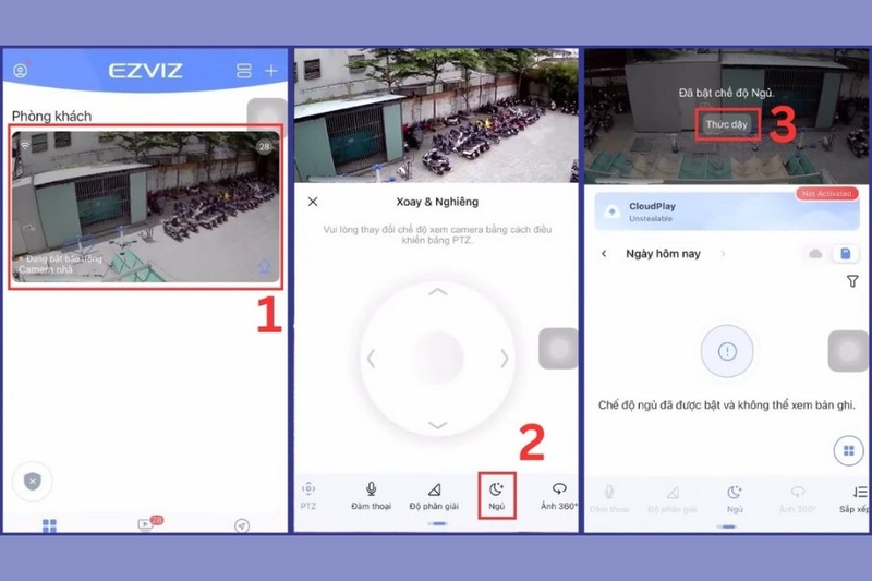 Bật hoặc tắt camera khi cần riêng tư