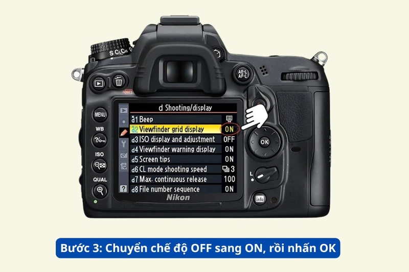 Bật lưới trên máy Nikon D3200, D5200, D7500 3
