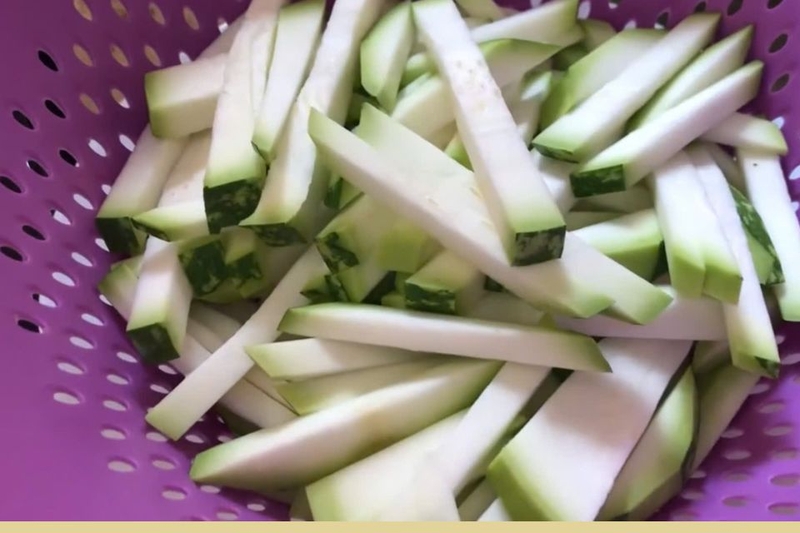 Sơ chế bầu