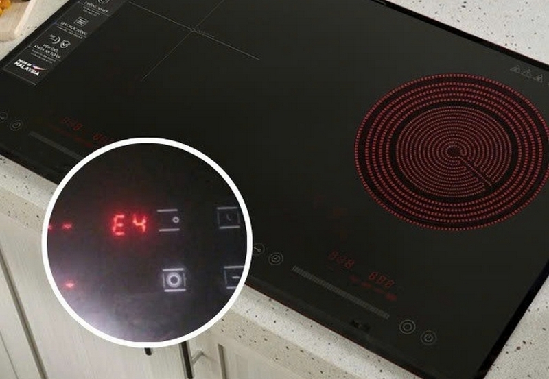 Bếp hồng ngoại Sanaky báo lỗi E4 ảnh 1