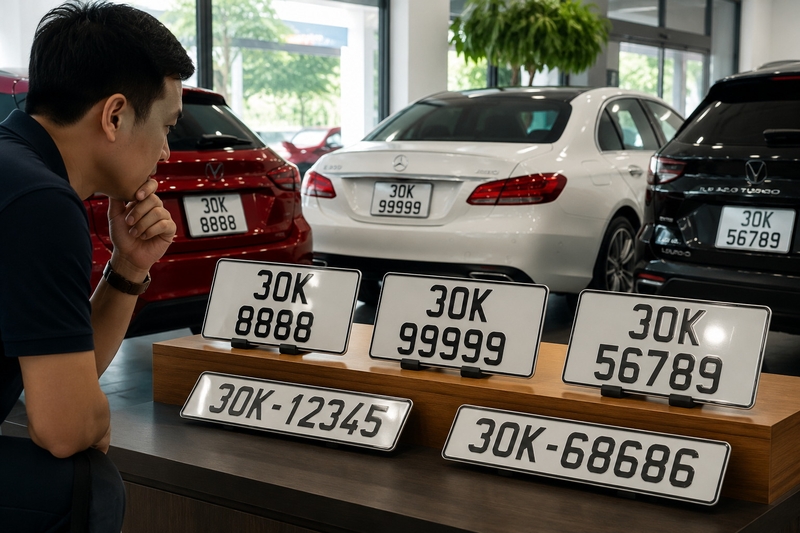 Các dạng biển số xe đẹp được nhiều người yêu thích