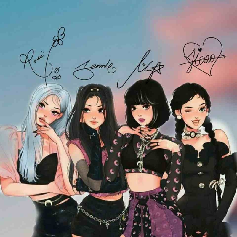 Những mẫu ảnh Blackpink hoạt hình ấn tượng