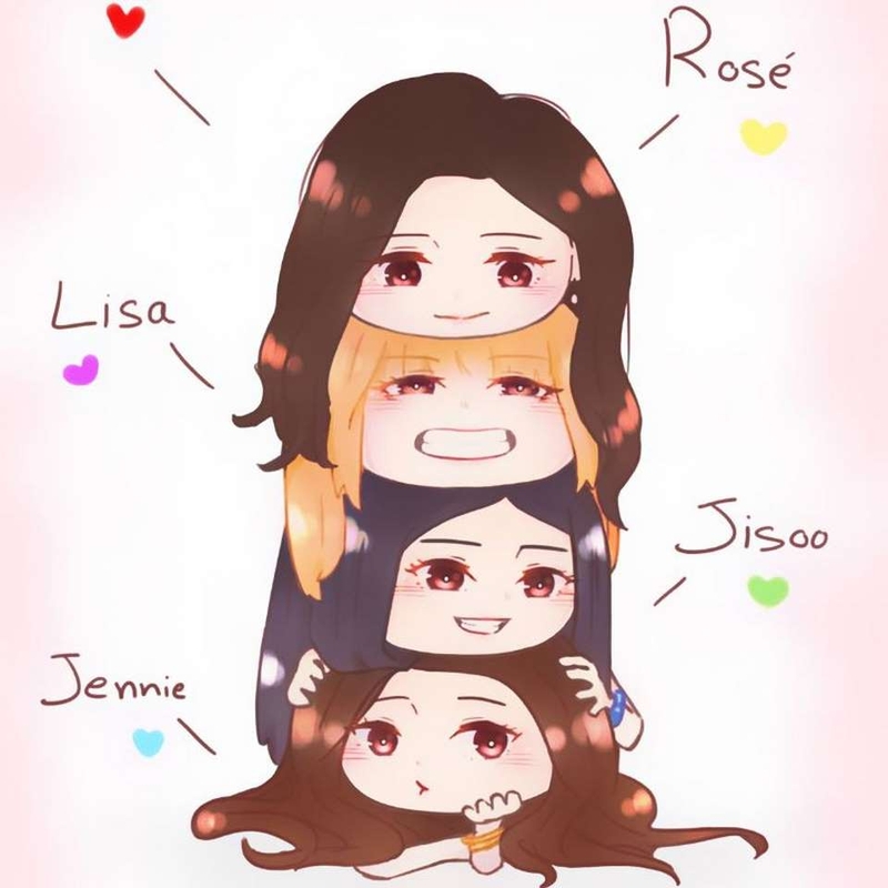 Ảnh Blackpink anime cho người hâm mộ