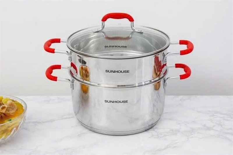 Bộ nồi hấp 2 tầng tốt nhất 2026 ảnh 2