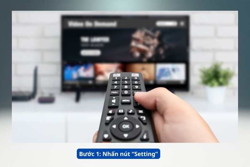 Bước 1. Nhấn v&agrave;o n&uacute;t &ldquo;Setting"