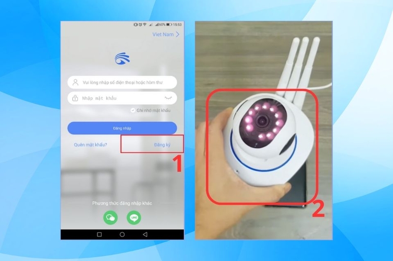 Bước 1 Cách kết nối camera Yoosee