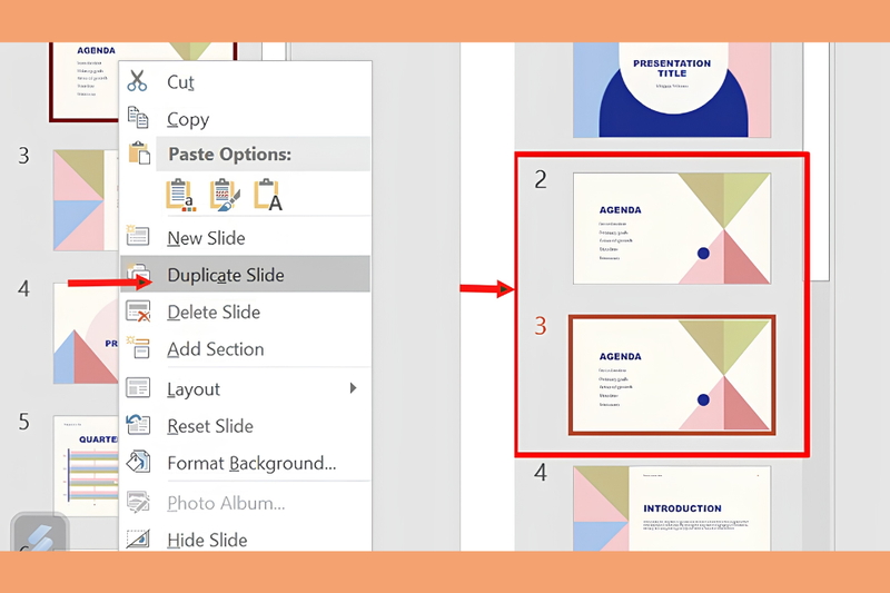 Bước 1_ Chuẩn bị và nhân bản slide