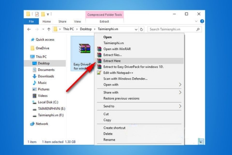 Bước 2_ Giải nén file cài đặt