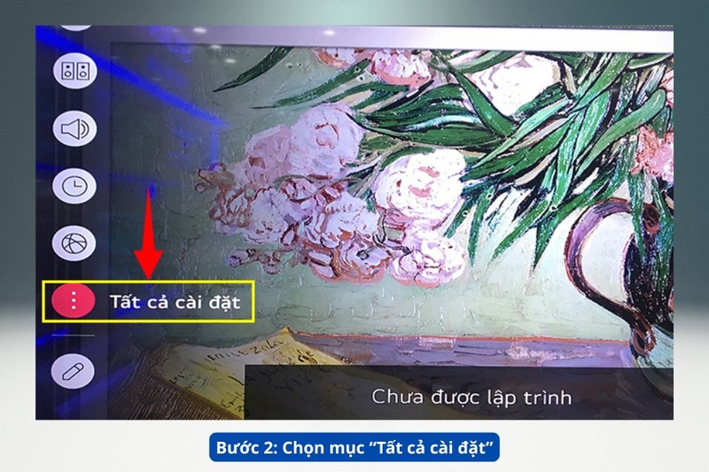 Bước 2. Chọn mục &ldquo;Tất cả c&agrave;i đặt&rdquo;