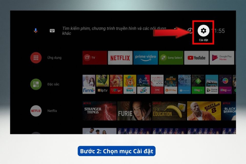 Bước 2_ mục C&agrave;i đặt