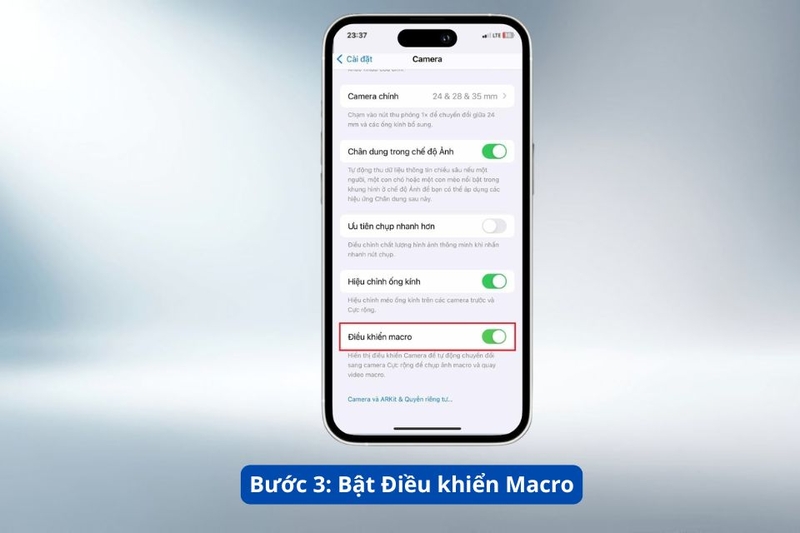 Bước 3_ Bật Điều khiển Macro