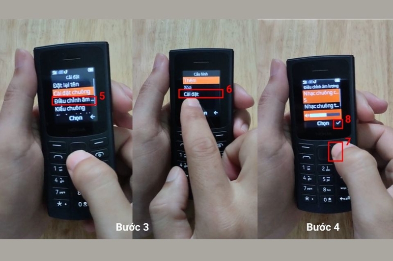 Bước 3 Cách chỉnh âm lượng nhạc chuông
