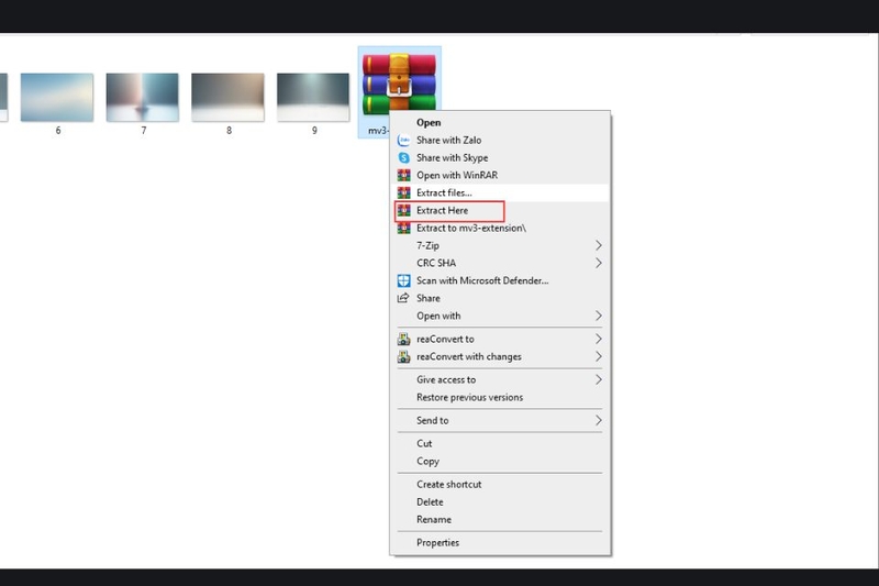 Bước 3: Giải nén file