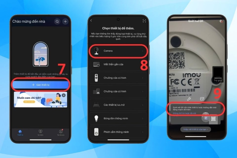 Bước 3 Kết nối camera với điện thoại Samsung bằng EZVIZ