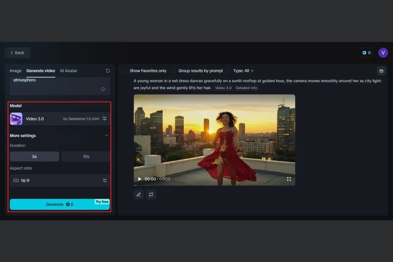 Bước 3_ Thiết lập thông số video