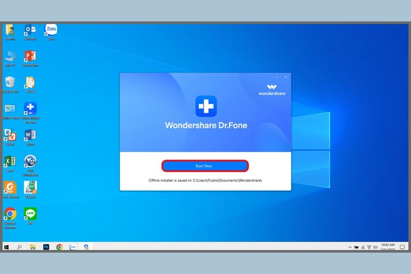 Bước 3 chọn Start Now để khởi chạy chương trình