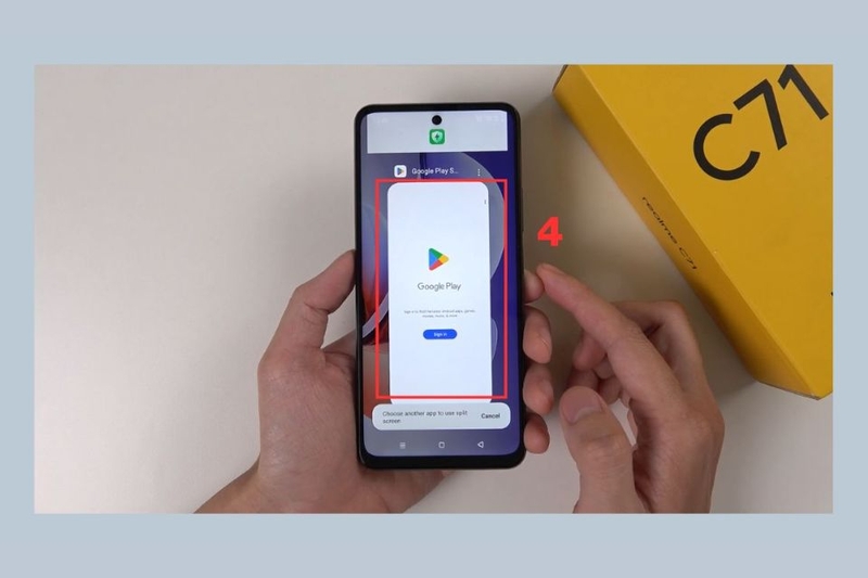 Bước 4_ Chọn thêm ứng dụng thứ hai để sử dụng đồng thời