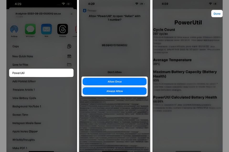 Bước 5 xem chu kỳ sạc pin iPhone 14 trở về trước