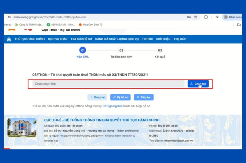 Bước 6_ Tải file báo cáo tài chính lên hệ thống