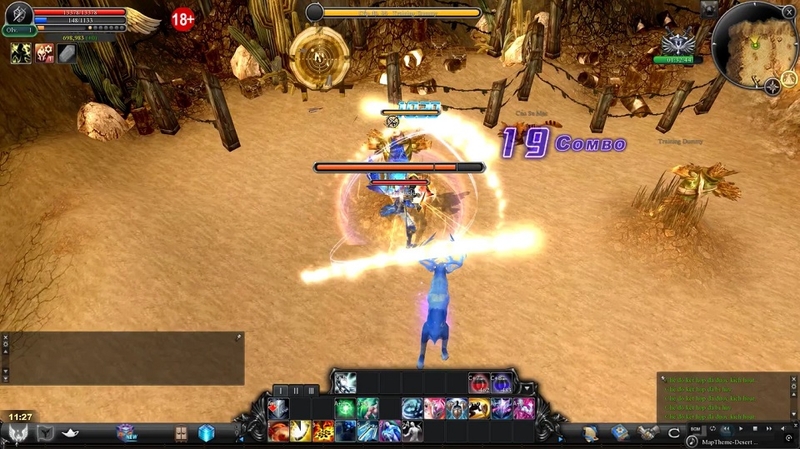 Hệ thống chiến đấu tốc độ cao với combo đặc trưng